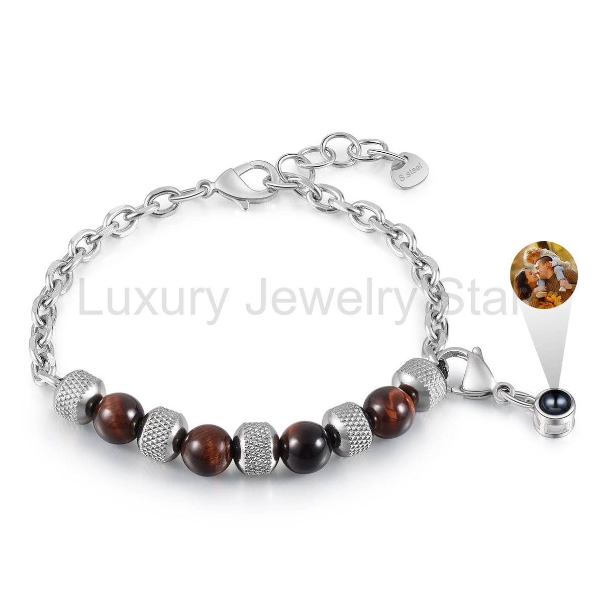 Custom Photo Projection Beaded Bracelet - image 10