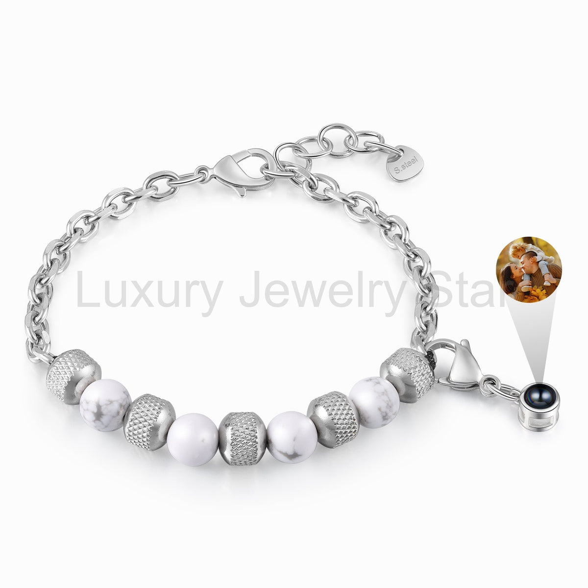 Custom Photo Projection Beaded Bracelet - image 11