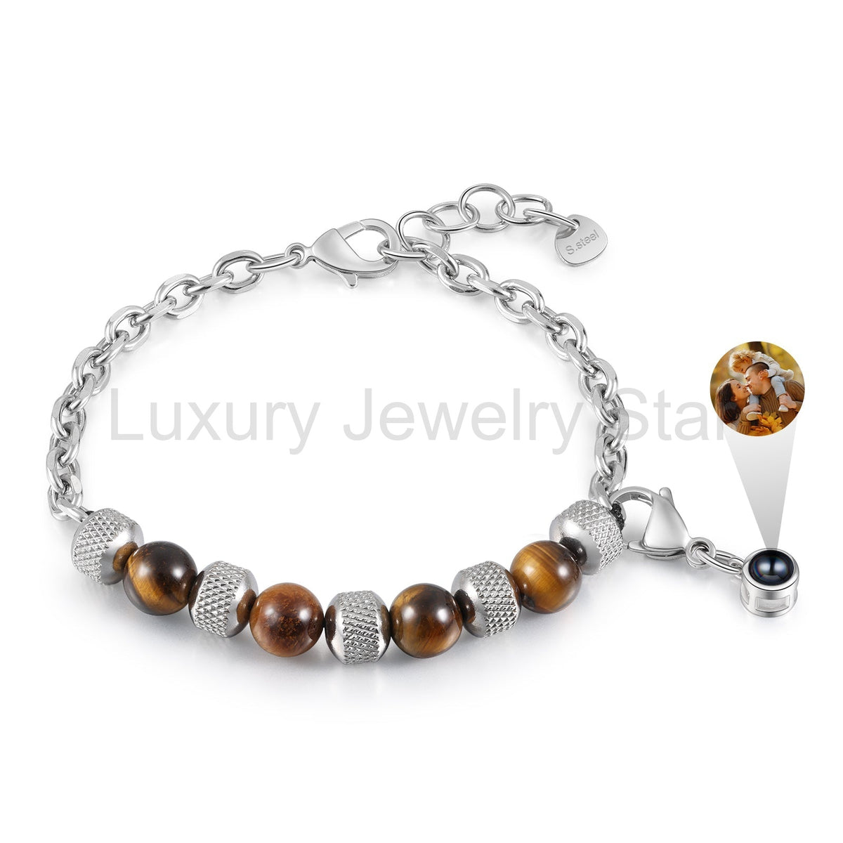 Custom Photo Projection Beaded Bracelet - image 12