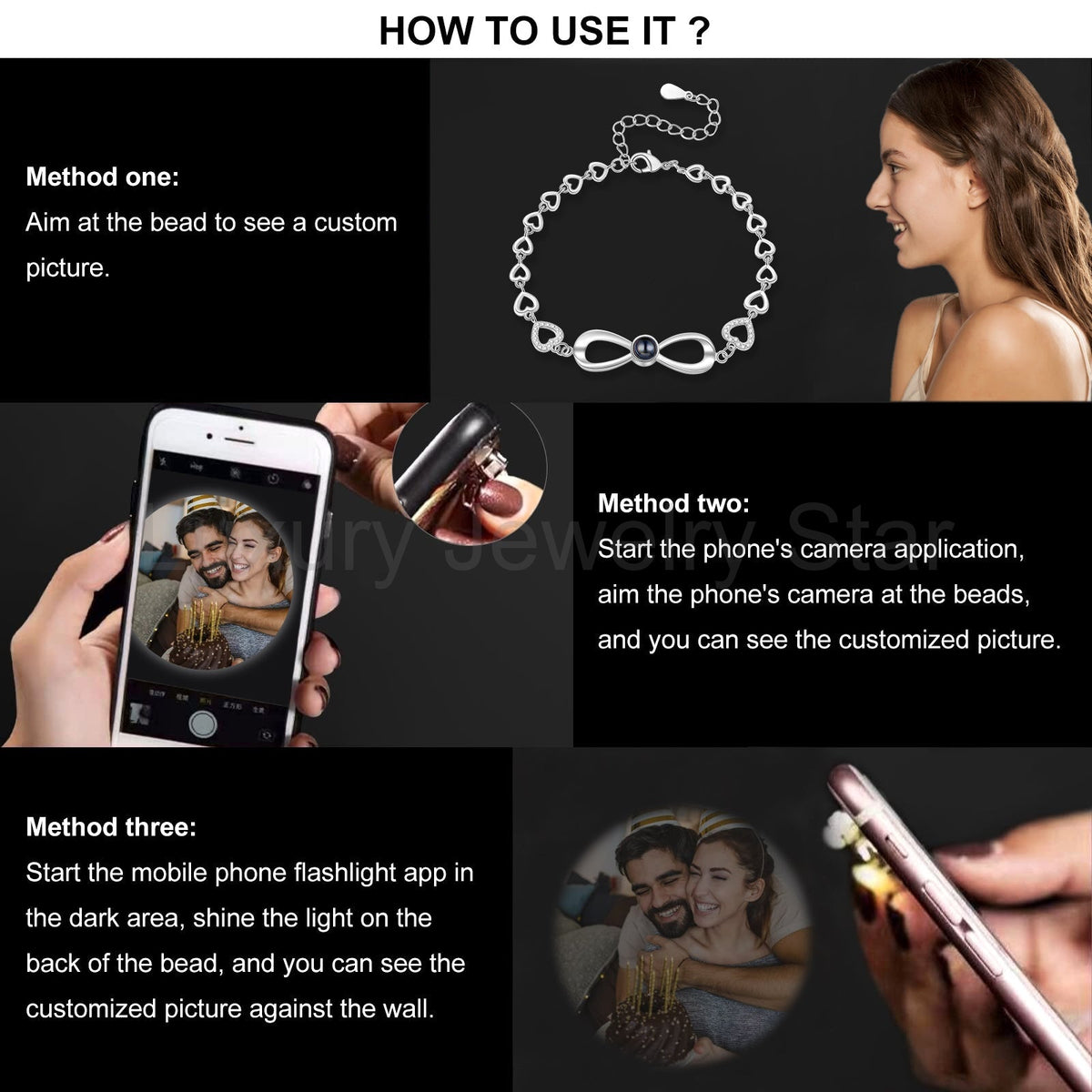 Custom Photo Projection Bracelet - image 3