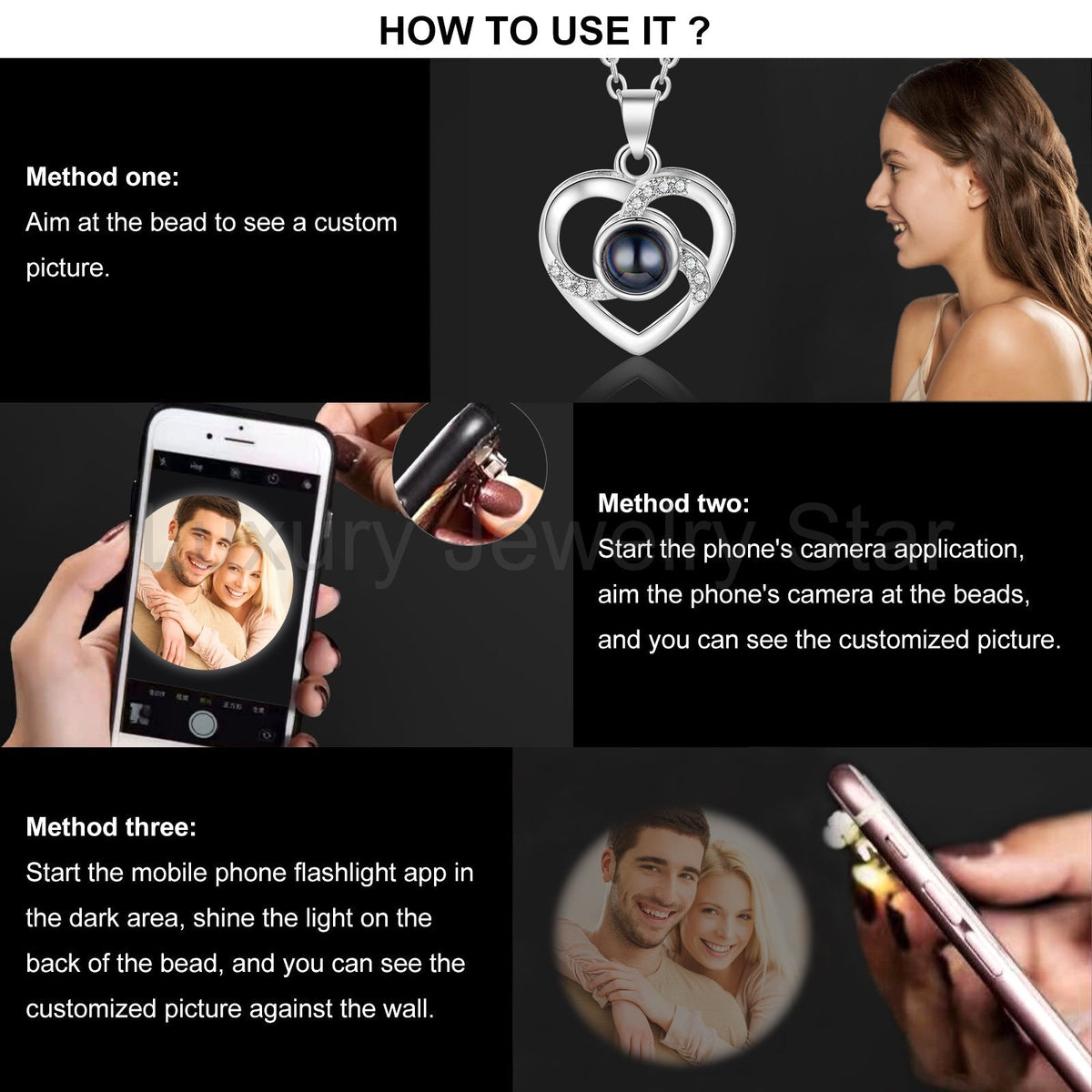 Custom Photo Projection Necklace - image 5