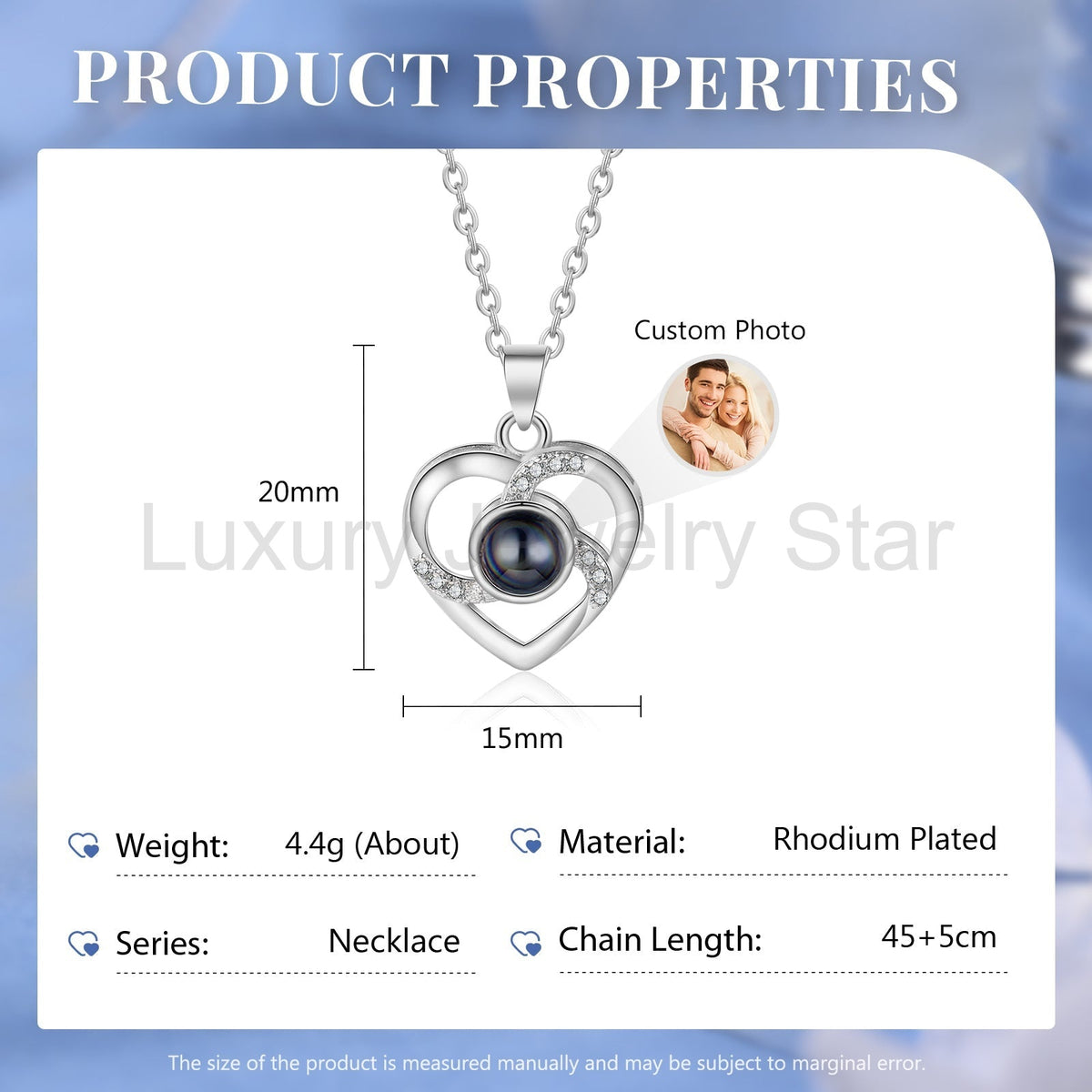 Custom Photo Projection Necklace - image 7