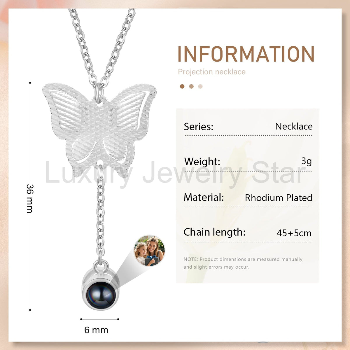 Custom Photo Projection Necklace - image 10