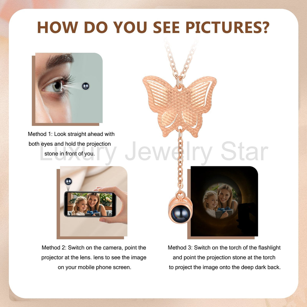 Custom Photo Projection Necklace - image 7