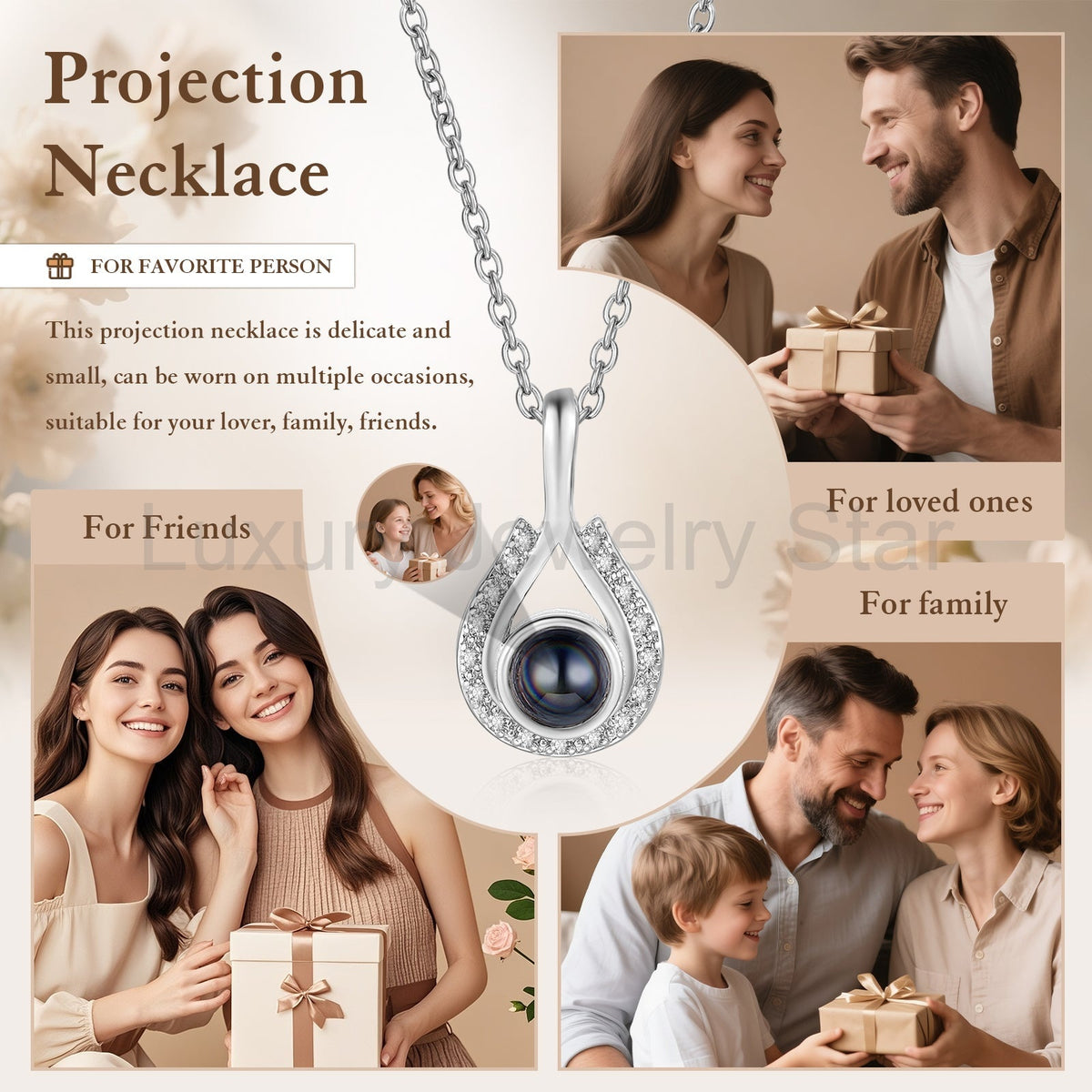 Custom Photo Projection Necklace - image 6