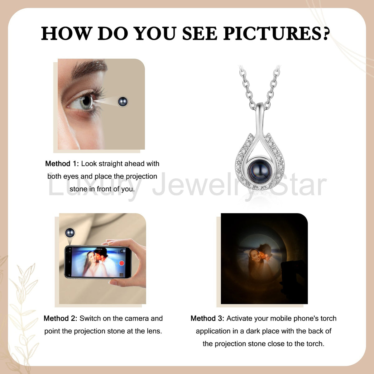 Custom Photo Projection Necklace - image 8