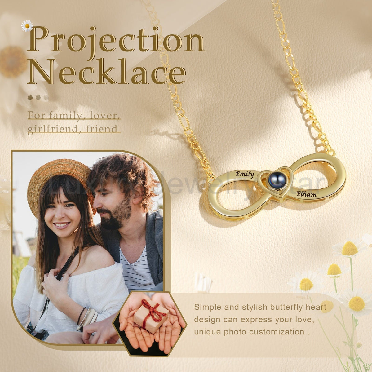 Custom Photo Projection Necklace - image 4