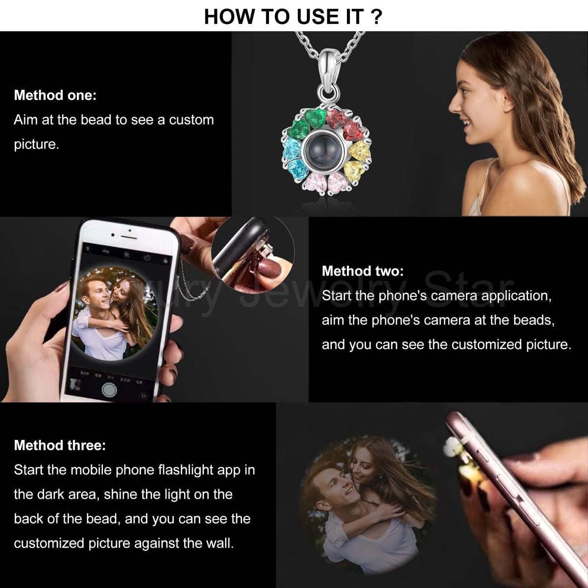 Custom Photo Projection Necklace - image 4