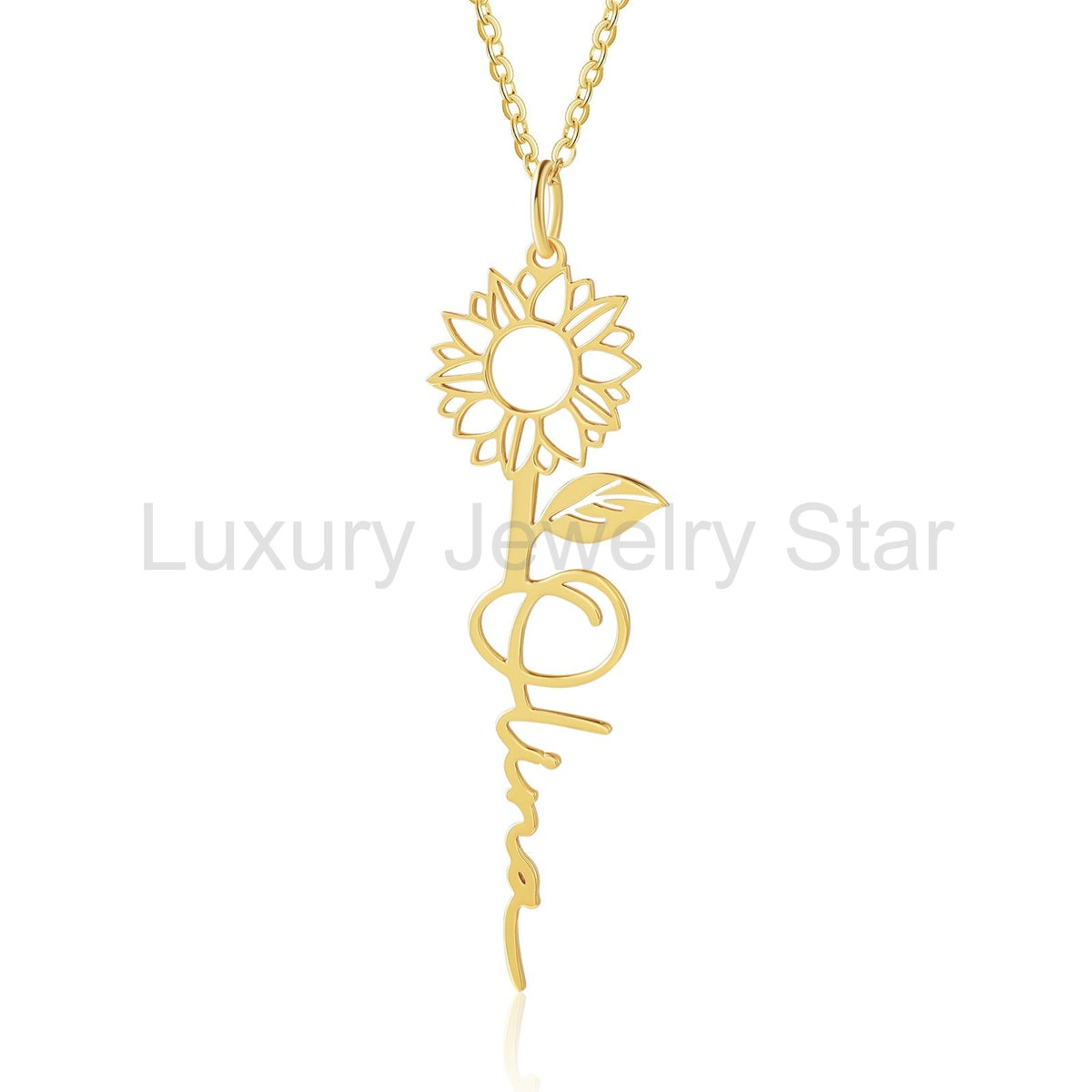 Custom Sunflower Necklace