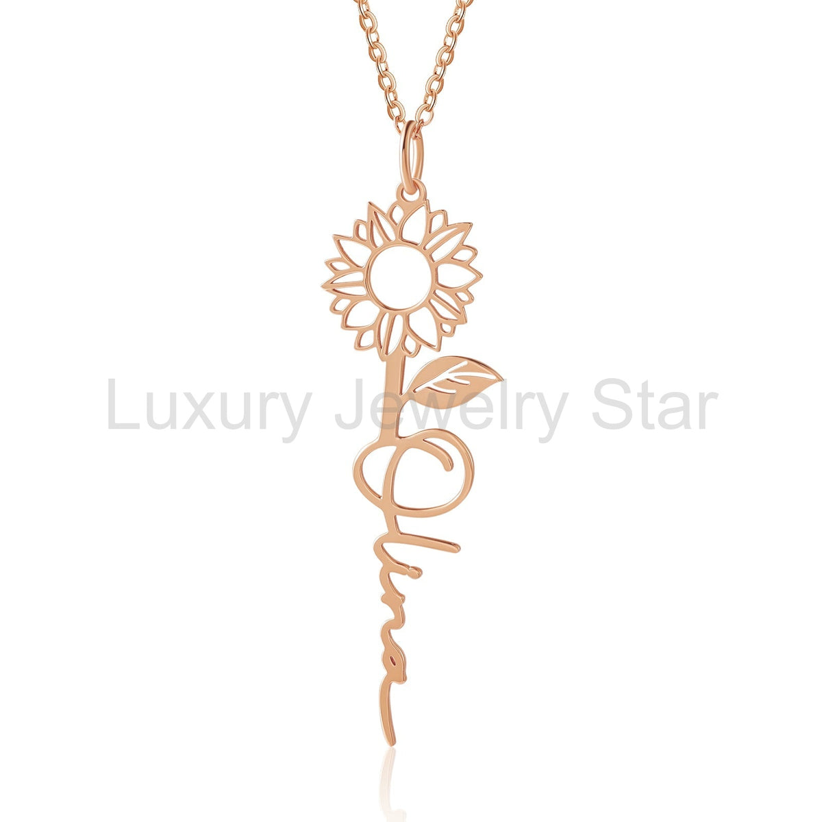 Custom Sunflower Necklace - image 3