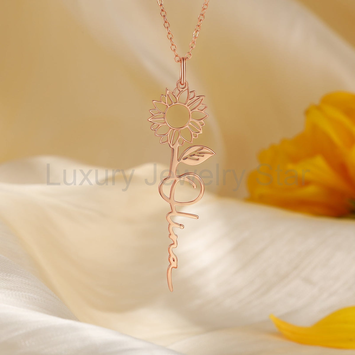 Custom Sunflower Necklace - image 6