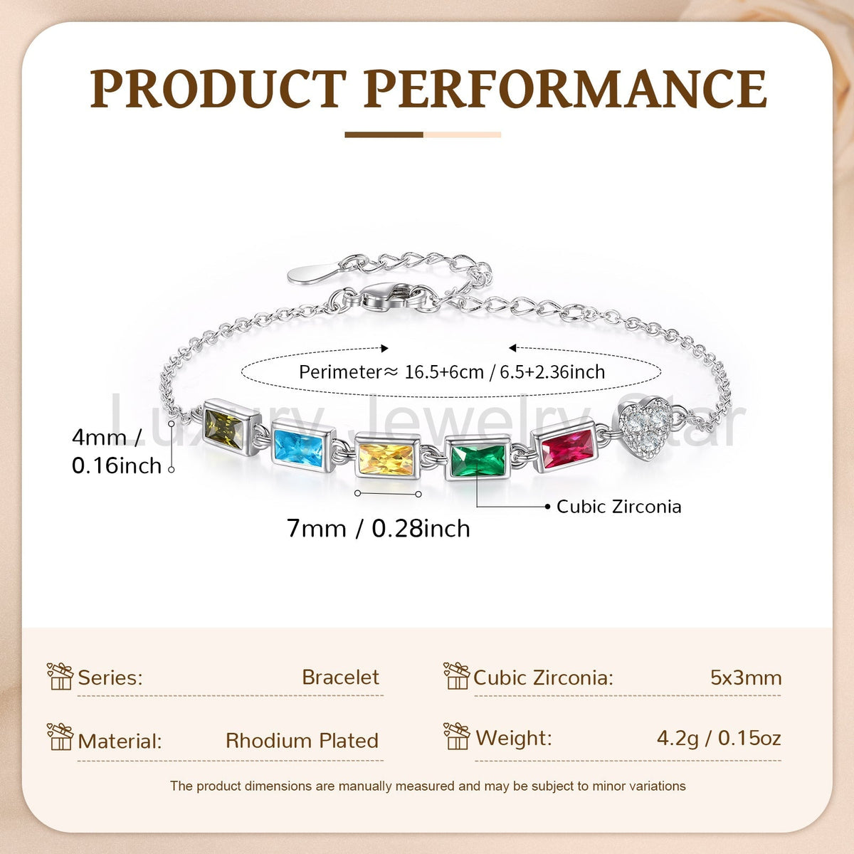 Customer Birthstone Bracelet - image 9