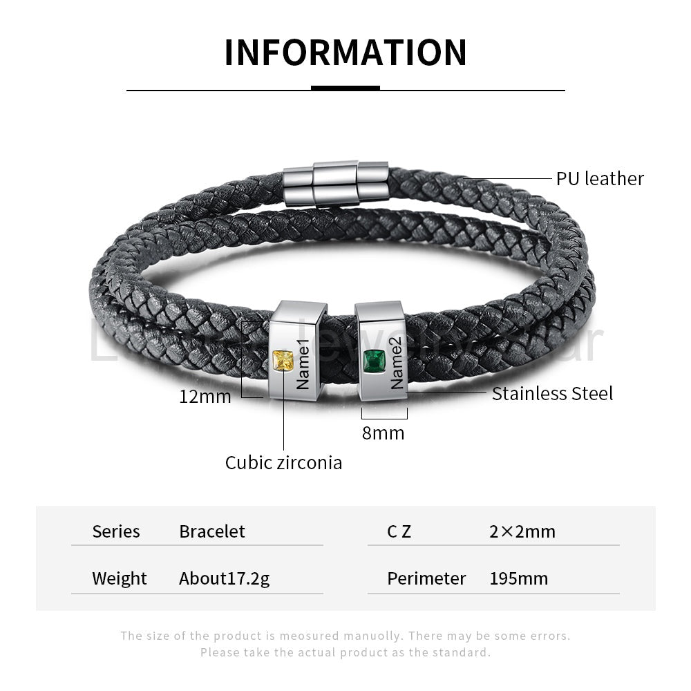 Engraved Stainless Steel Bracelet - image 3