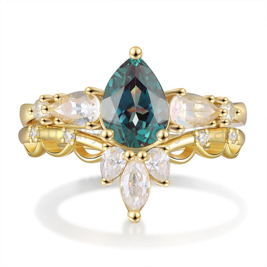 K Gold Natural Alexandrite Ring - image 2