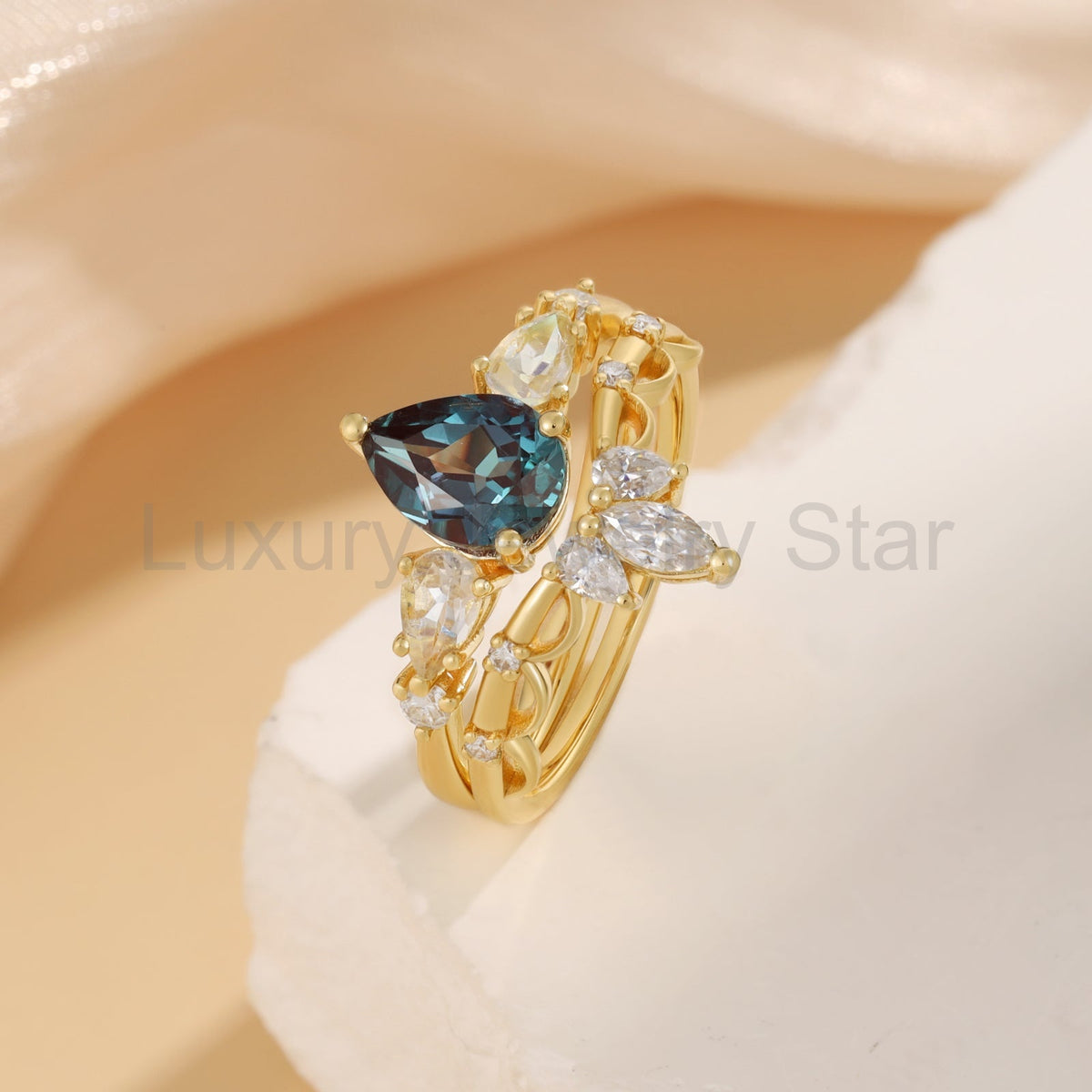 K Gold Natural Alexandrite Ring - image 6