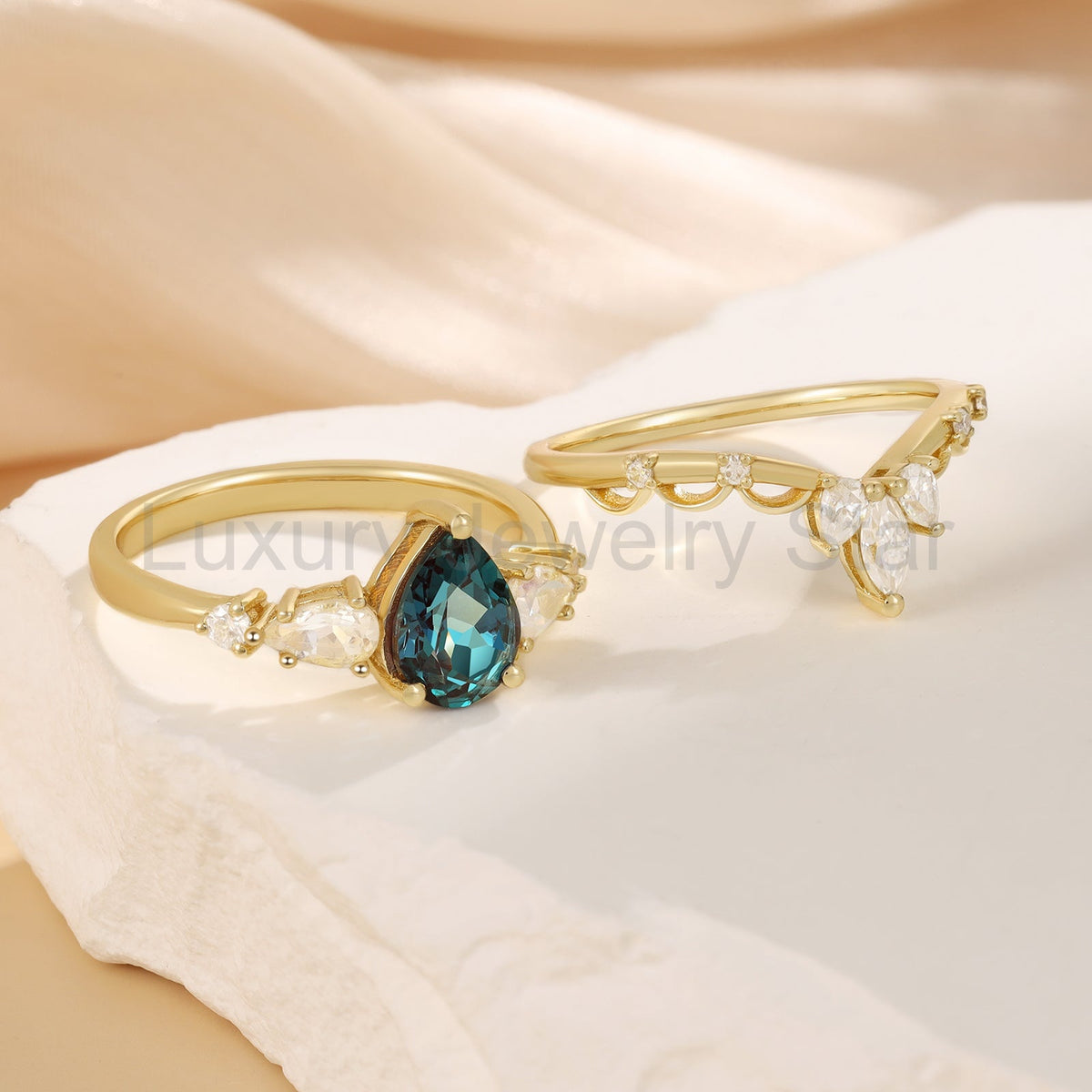 K Gold Natural Alexandrite Ring - image 7