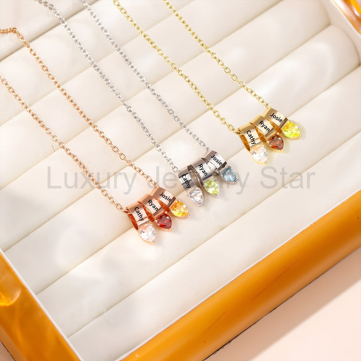 Mother's Day Birthstone Necklace - image 3