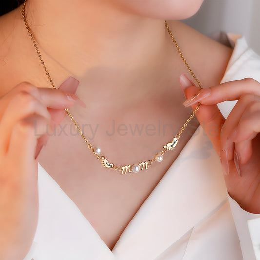 Mother's Day Foot Shape Necklace - image 2