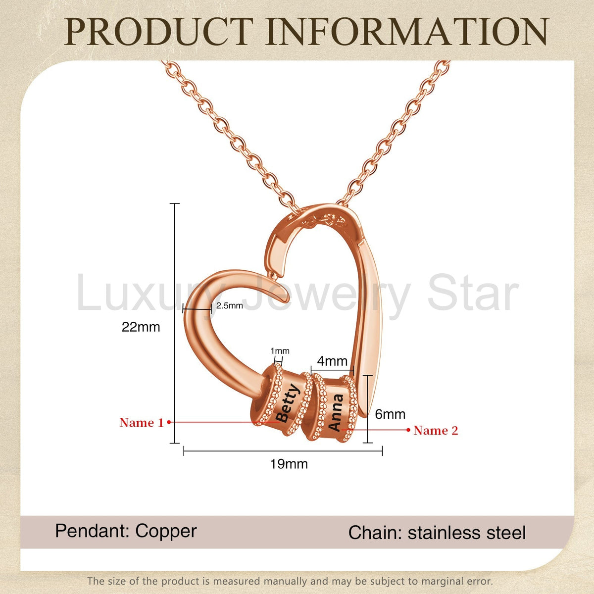 Mother's Day Heart Shape Necklace - image 10
