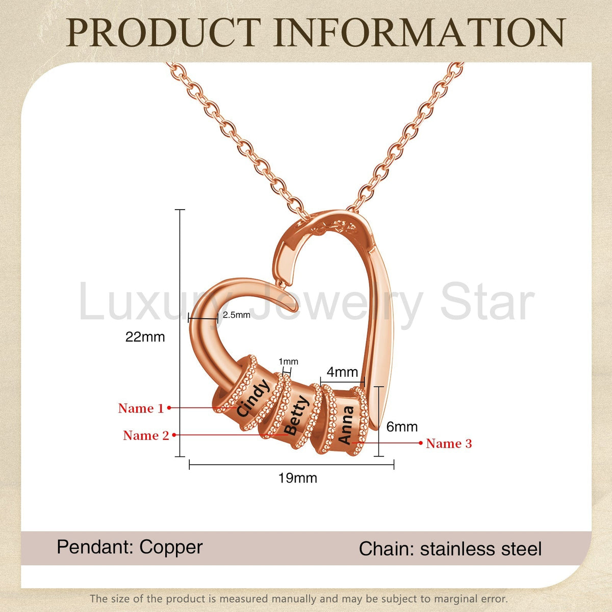 Mother's Day Heart Shape Necklace - image 11