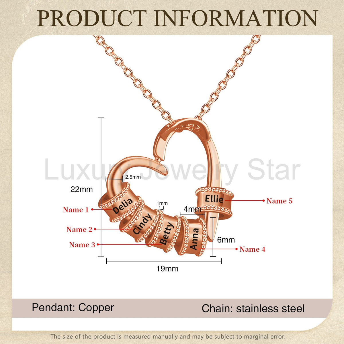 Mother's Day Heart Shape Necklace - image 13