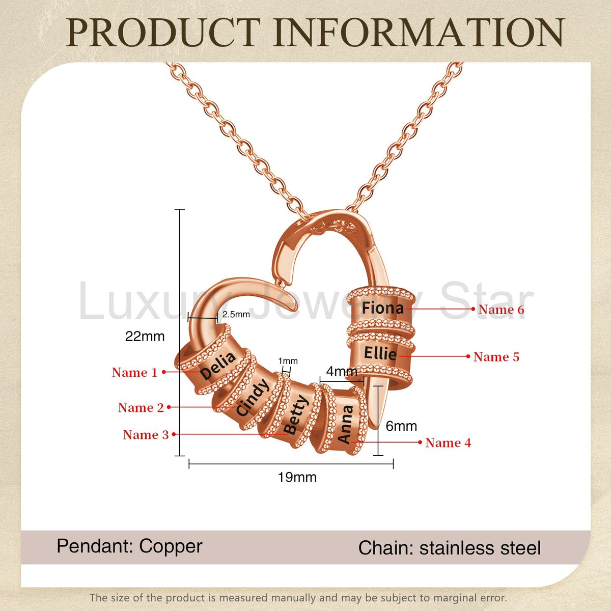 Mother's Day Heart Shape Necklace - image 14