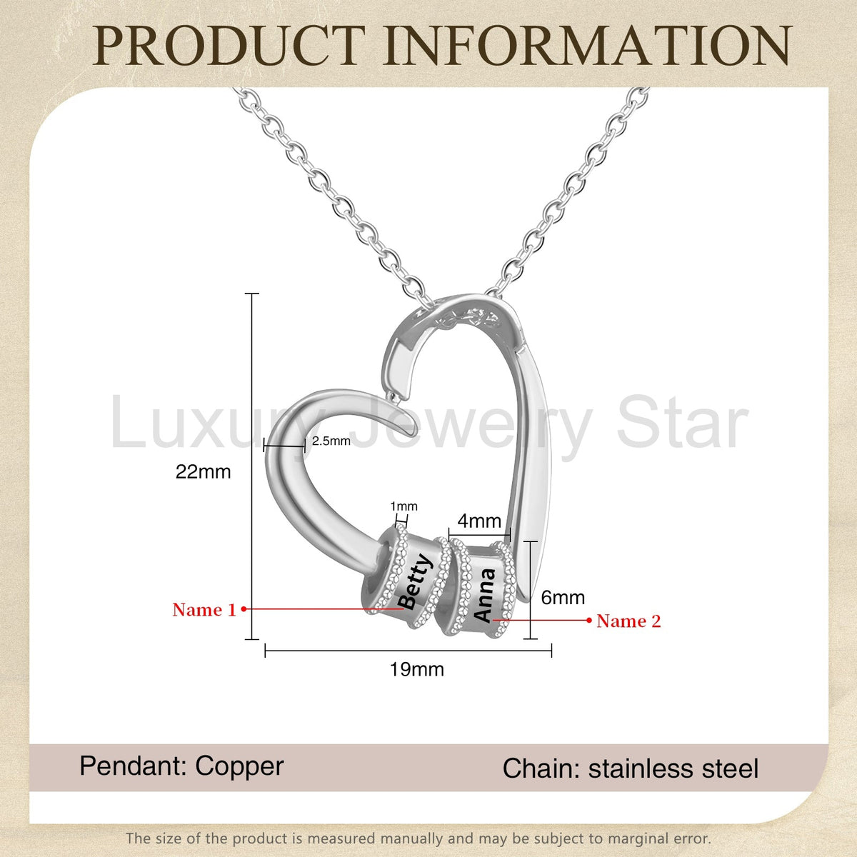 Mother's Day Heart Shape Necklace - image 15