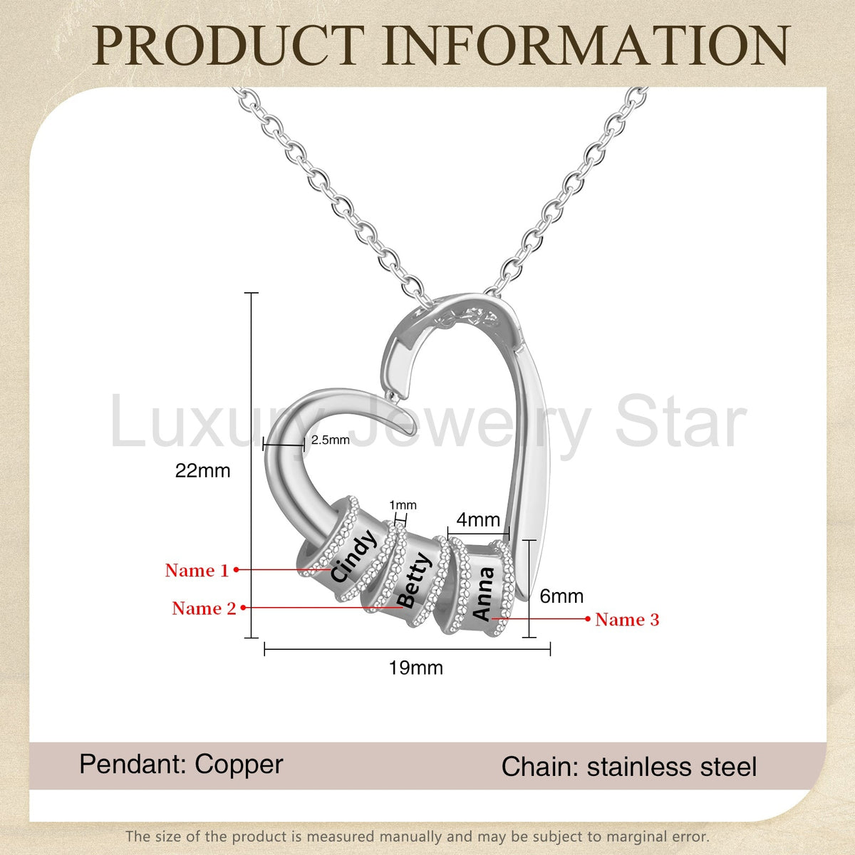 Mother's Day Heart Shape Necklace - image 16
