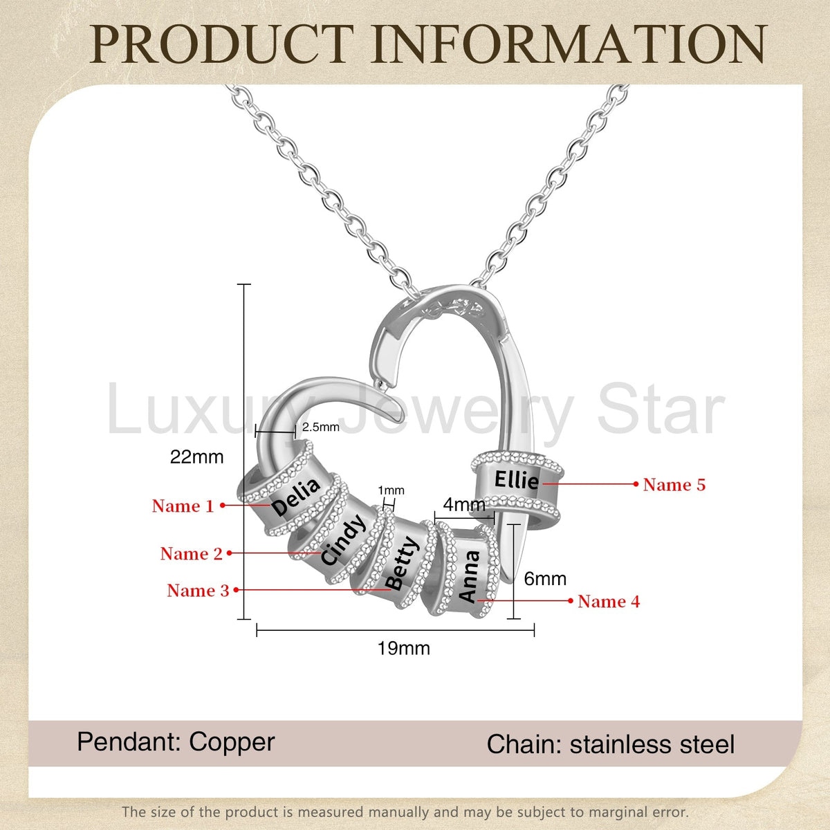 Mother's Day Heart Shape Necklace - image 18