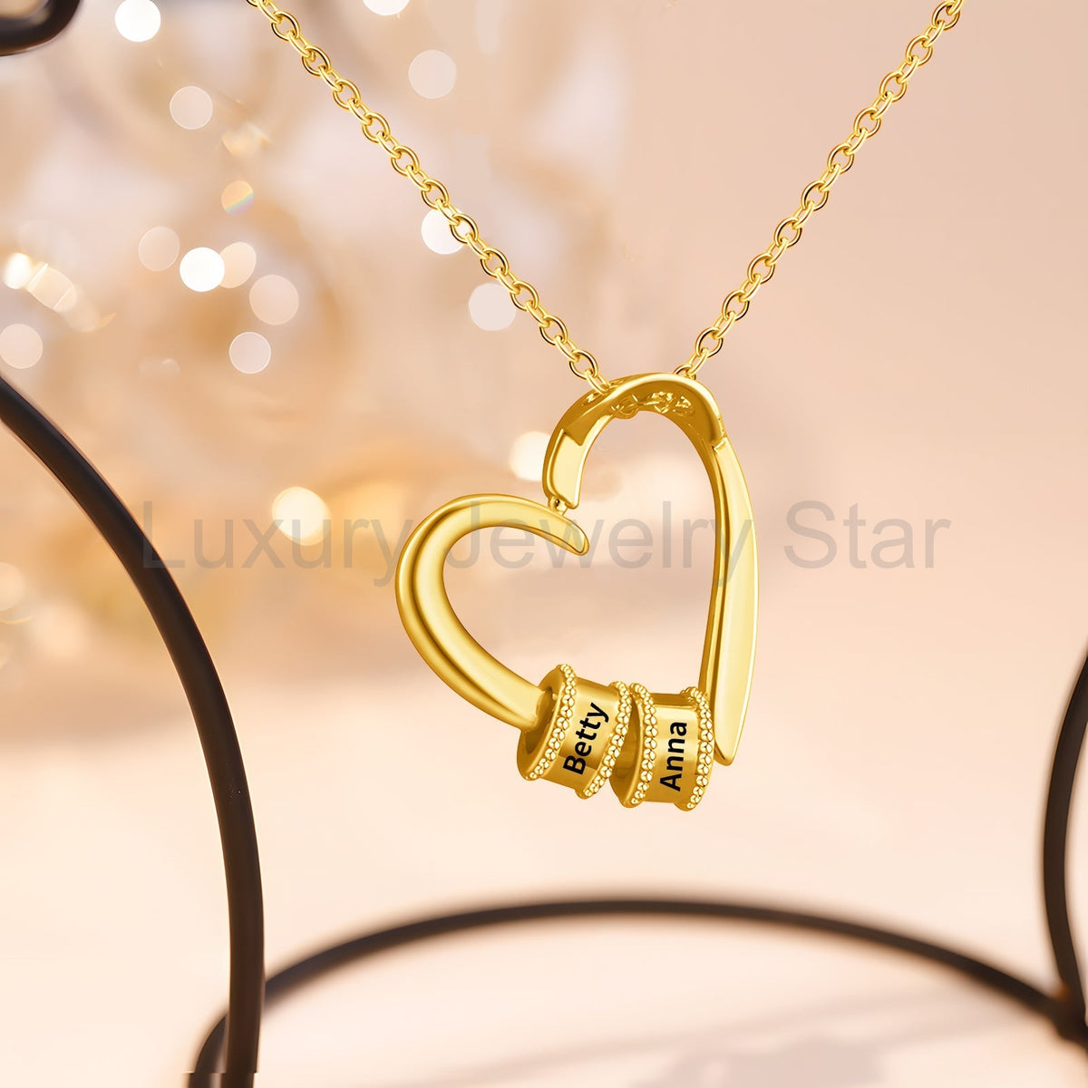 Mother's Day Heart Shape Necklace - image 3