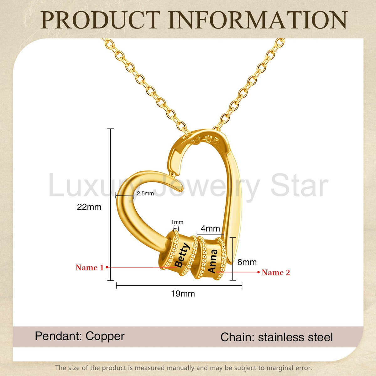 Mother's Day Heart Shape Necklace - image 6