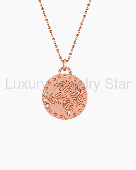 Coin Necklace - Rose Gold