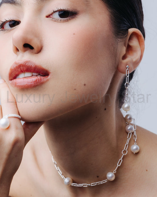 Pearl Orbit Necklace - image 2