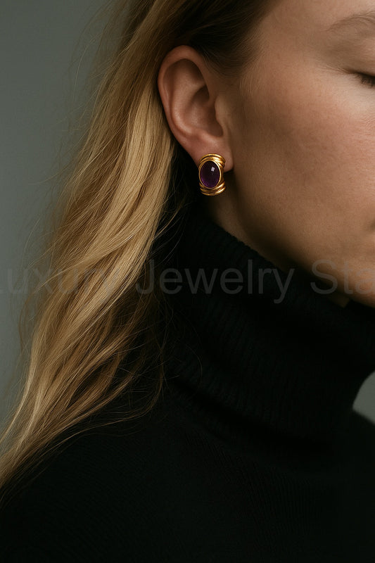 Velvet Iris Earrings - image 2