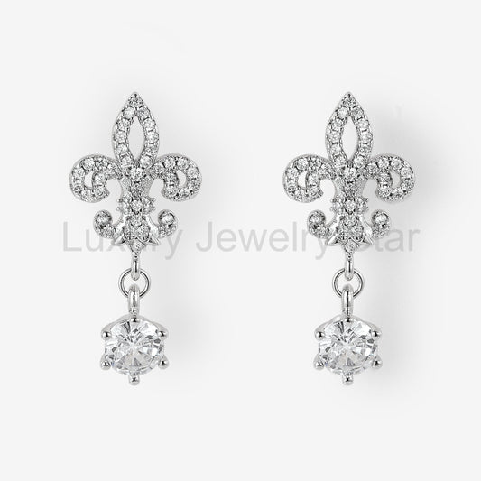 Lahela Jewelry Flower Inspired Iris Earrings Set 2pcs