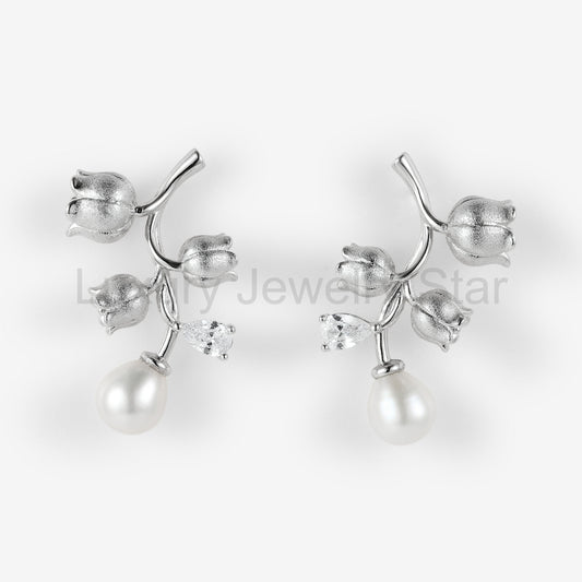 Lahela Jewelry Lily of the Valley Earrings Set 2pcs