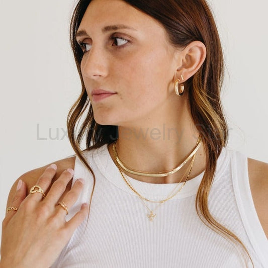 Camila Herringbone Necklace - image 2