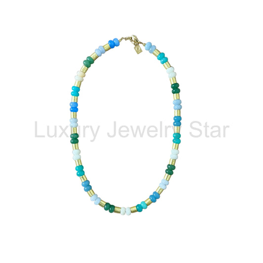 Coastal Dream Hand-Beaded Necklace
