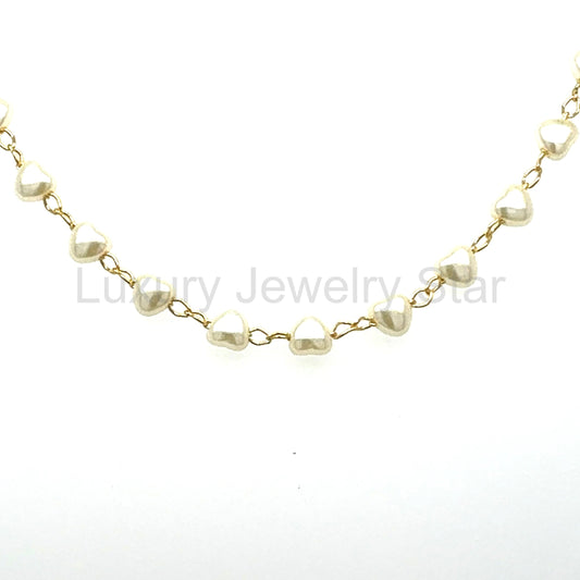 Little Heart Pearls Necklace