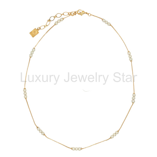 Three Little Fresh-Water Pearl Choker