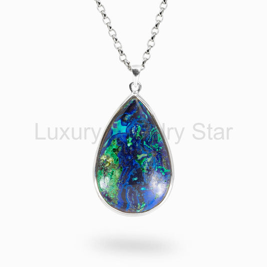 Azurite Malachite Necklace