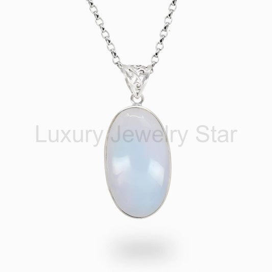 Blue Chalcedony Necklace