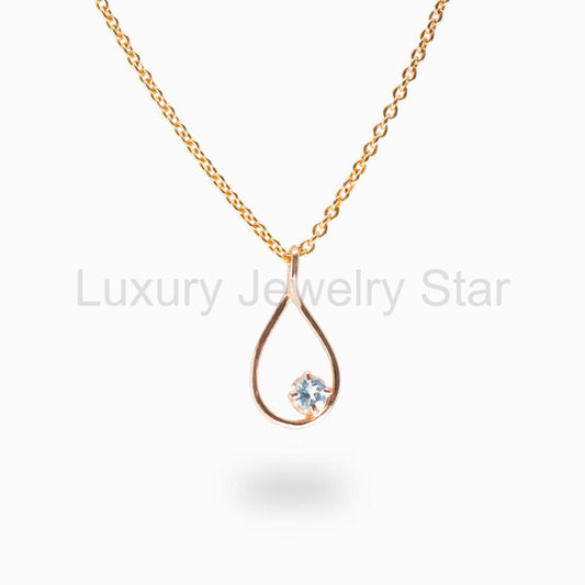 Blue Topaz Necklace