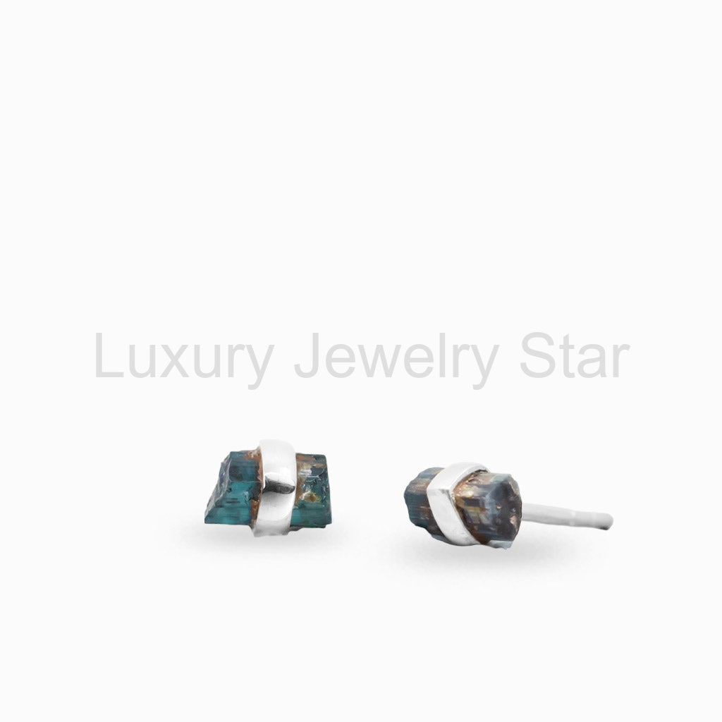 Green Tourmaline Drop Earrings
