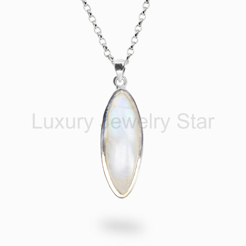 Rainbow Moonstone Necklace