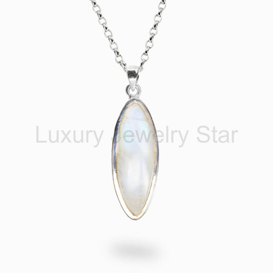 Rainbow Moonstone Necklace