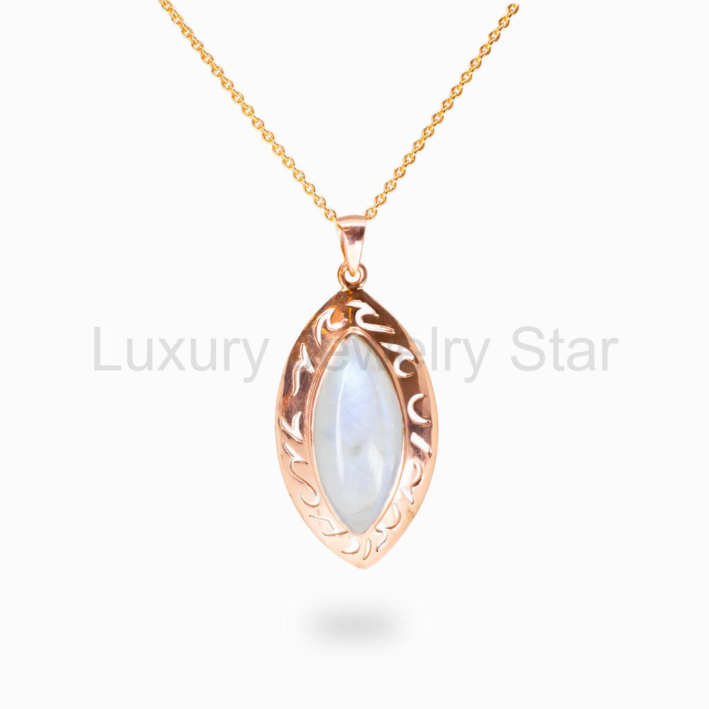 Rainbow Moonstone Necklace