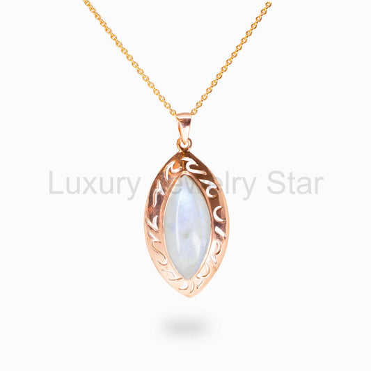 Rainbow Moonstone Necklace