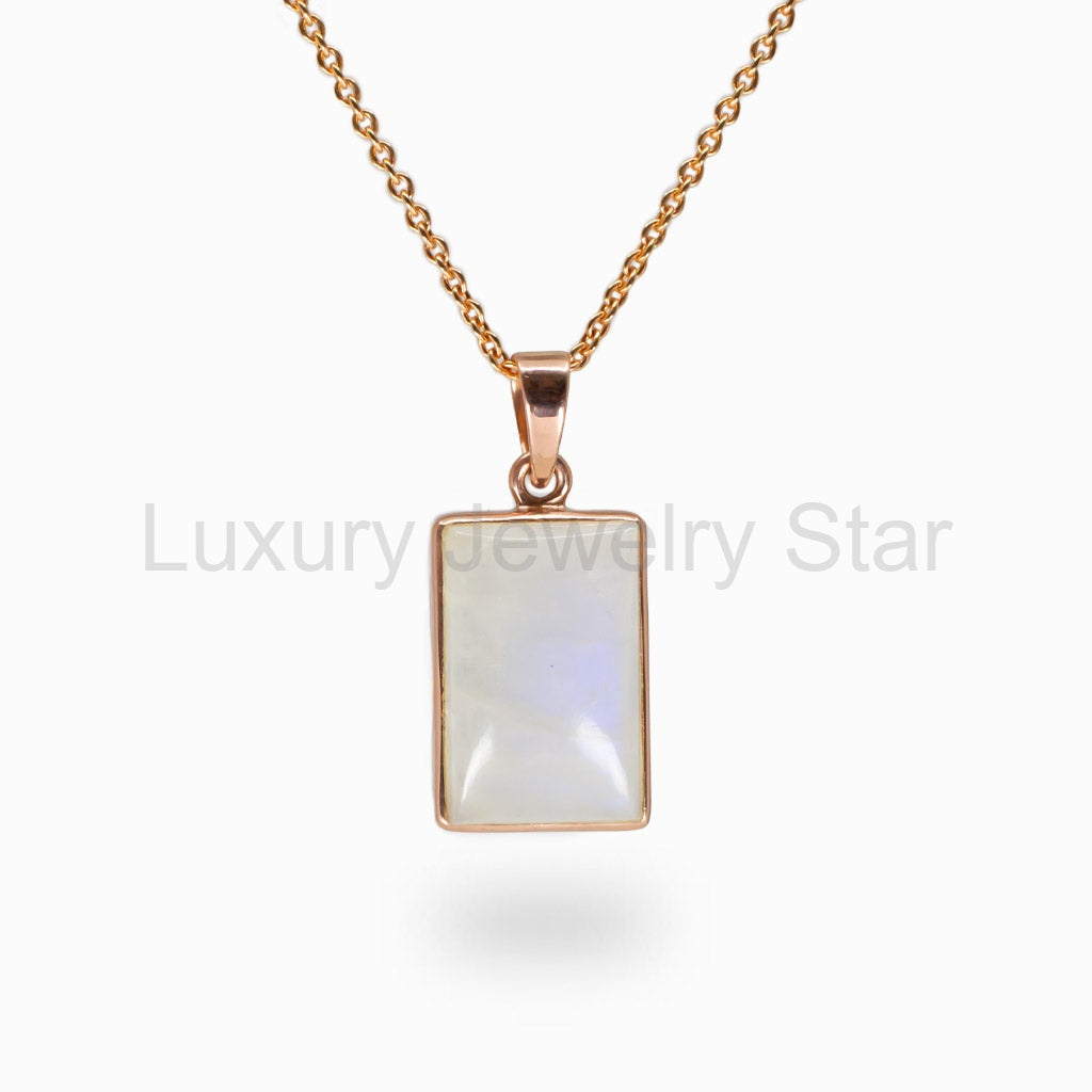 Rainbow Moonstone Necklace