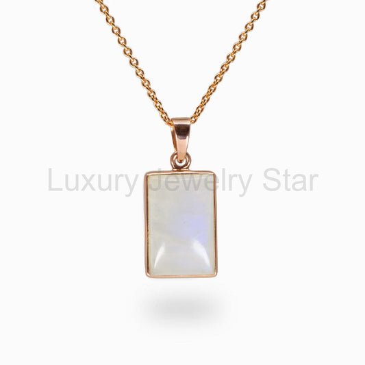 Rainbow Moonstone Necklace
